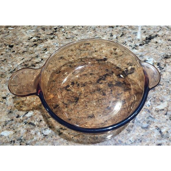 Corning Ware Vision/ Cookware/ V-240-B / 24 Oz Amber (No Lid) Grab It Bowl - Picture 3 of 9